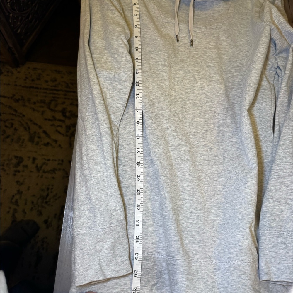 L.L. Bean Light Gray Hooded Sweatshirt - Picture 4 of 5